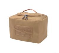 Water Resistant Cooler Tote with Thickened Aluminum Foil Lining and Closed Cell Foam Core for Extended Cooling Performance (Brown)