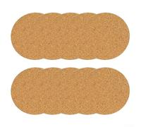Water-Resistant Cork Saucers for Indoor Plants 10 Piece Set with Functional Sizing from 4 to 12 Inches (200 * 4.3mm)