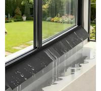 Water-Resistant Deflector for Window Frames and For Door Thresholds with Optimized Flow Path and Wind-Proof Sealing Effect (5cmx200cm)