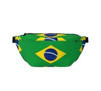 Water Resistant Fanny Pack Adjustable for Running Brazilian Flag Print