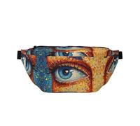 Water Resistant Fanny Pack Adjustable for Running Eye Candy Print