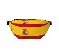 Water Resistant Fanny Pack Adjustable for Running Spanish Flag Print