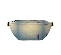 Water Resistant Fanny Pack Adjustable for Running The Lost Boat Print