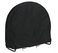Water Resistant Firewood Log Hoop Cover For 40 Inch Wood Rack, Featuring Heavy Duty Oxford Fabric, Convenient Zipper Access, And Secure Windproof Buckles