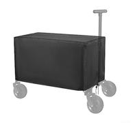 Water resistant folding cart cover with drawstring and quick release buckles, designed to protect against dirt, snow, rain, and sun exposure (420D)