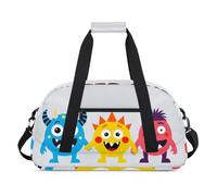 Water Resistant Gym Duffle Bag - with Compartment, Ideal for Sport & Carry-On Weekender Travel for Girls, Boys, Men & Women, 18.9" x 10.6" x 8.7", Innocent Monster