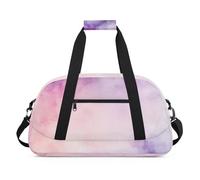 Water Resistant Gym Duffle Bag - with Compartment, Ideal for Sport & Carry-On Weekender Travel for Girls, Boys, Men & Women, 18.9" x 10.6" x 8.7", Soft Illusion Water - Colour