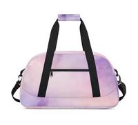Water Resistant Gym Duffle Bag - with Compartment, Ideal for Sport & Carry-On Weekender Travel for Girls, Boys, Men & Women, 18.9" x 10.6" x 8.7", Illusion Soft Colour - Mist