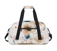 Water Resistant Gym Duffle Bag - with Compartment, Ideal for Sport & Carry-On Weekender Travel for Girls, Boys, Men & Women, 18.9" x 10.6" x 8.7", Healing - Style Watercolor