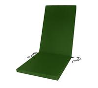 Water Resistant High Back Chair Pad with Removable Washable Cover Outdoor Garden Patio Seat Cushion High-Density Foam [Dark Green]