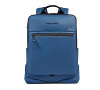 Water resistant laptop 14" backpack - male - Piquadro - Backpacks - Blue - ONE SIZE - Bags ONE SIZE