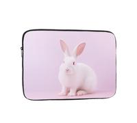 Water-Resistant Laptop Case Sleeve Cute White Rabbit - Slim & Portable Shockproof Protective Cover For 10 Inch, 12 Inch, 13 Inch, 15 Inch, 17 Inch Laptops