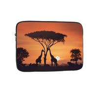 Water-Resistant Laptop Case Sleeve Giraffe Under The Tree In Africa - Slim & Portable Shockproof Protective Cover For 10 Inch, 12 Inch, 13 Inch, 15 Inch, 17 Inch Laptops