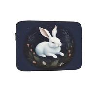Water-Resistant Laptop Case Sleeve White Rabbit - Slim & Portable Shockproof Protective Cover For 10 Inch, 12 Inch, 13 Inch, 15 Inch, 17 Inch Laptops