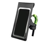 Water Resistant Motorcycle Phone Mount, Featuring Responsive Display Panel and Complete Turn, Sturdy Bike Phone Carrier Including Camera Opening and Secure Hold for Comfortable Traveling