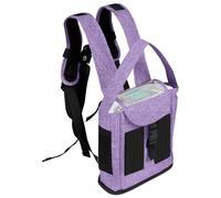 Water Resistant Oxygen Backpack,Lightweight Portable Oxygen Concentrator Backpack for G3 Unit,Breathable & Comfortable POC Carrying Bag with Mesh Panels (Purple)