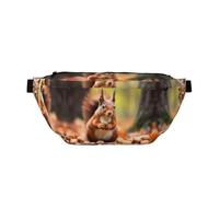 Water Resistant Pack Adjustable Squiries Looking for Food Print | Lightweight Polyester Twin Zip Compartments Stow Phone Keys And Cards A Back To School Or Holiday Gift For Men Women Teens