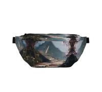 Water Resistant Pack Adjustable The Temple of Flowers Print