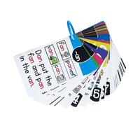Water Resistant Phonics Flashcards Vocabulay Building Card Toddler Early Learning Word Cards Toy For Kids Preschooler English Letter Teaching Cards