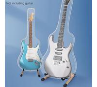 Water-Resistant Polyester Guitar Dust Cover with Adjustable Strap, Full Protection from Dust, Moisture and Sunlight for Electric Guitar and Bass, Transparent