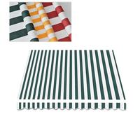 Water-Resistant Polyester Replacement Canvas for Awnings, Deck, Balcony, Yard, Ou, Uv Protection Waterproof Fabric, Patio Awning Fabric Replacement, Window Door Sunshade Shelter Canvas(Green,4x3m(13x1