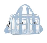 Water Resistant PVC Carryall Bag for Fitness Enthusiasts Travelers Oversized Transparent Design Friendly Tear Resistant Clear Travel Organizer for Gym