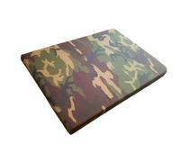 Water-resistant Rectangular Dog Pet Bed with Zippered Removable Cover - Durable, Orthopedic, Chew-Resistant, and Easy to Clean for Small, Medium, Large Dogs (Camouflage, Small- 77 x 52 x 5 cm)