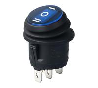 Water Resistant Round Rockers Switches 3 Pin 3 Position Industrial Control Suitable For Industrial Control Panel Waterproof Rocker