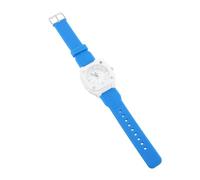 Water Resistant Sports Analog Unisex Watch Student Electronic Wristwatch with Visible Bright Second Hand for Nurses Doctors Students (White Dial Blue Band)