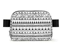 Water Resistant Waist Bag, Native American Patterns Print Adjustable Cross Body Chest Sling Bag for Travel Running Cycling