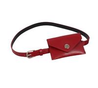 Water Resistant Waist Pack Waistband Adjustable Waist Strap Creative 2 in 1 Commute Travel Bag Cincher Pu Leather Sash