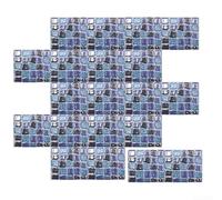 Water Resistant Wall Decals for Kitchen Backsplash Easy Peel Application No Glue Required Removal Mosaic Pattern Brick Style Design (TP75)
