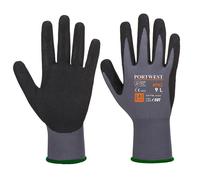 Water Resistant Work Gloves Small Grey Black Flexible Coated Grip Pair Safety