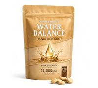 Water Retention Tablets - Dandelion Root 12,000mg, 10:1 Extract, High Strength Vegan Supplement, 120 Tablets - Gluten Free