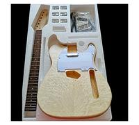 Water Ripple Electric Guitar Making Material Accessories Solid Wood Leather Basswood Body DIY Combination Kit Guitar Body (Color : 13)