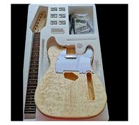 Water Ripple Electric Guitar Making Material Accessories Solid Wood Leather Basswood Body DIY Combination Kit Guitar DIY kit (Color : 18)