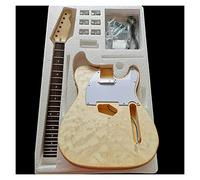 Water Ripple Electric Guitar Making Material Accessories Solid Wood Leather Basswood Body DIY Combination Kit Guitar Body (Color : 20)