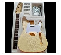 Water Ripple Electric Guitar Making Material Accessories Solid Wood Leather Basswood Body DIY Combination Kit Guitar Body (Color : 4)