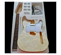 Water Ripple Electric Guitar Making Material Accessories Solid Wood Leather Basswood Body DIY Combination Kit Guitar Body (Color : 14)