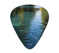 water ripples shadows Guitar picks in thin, medium, and thick sizes, 12-piece set, suitable for electric guitar and various instruments