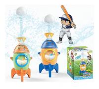 (Water Rocket + Baseball) 25 water spray rocket baseball helicopter frog outdoor sprinkler toy lawn water play toy