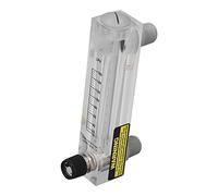 Water Rotameter, 16-160LPH Adjustable Liquid Flowmeter, Transparent High Accuracy Water Flow Meter, Panel Type