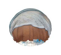 Water Rush To Tropical Beach Print Premium Double Layer Shower Cap For Women With Reusable Shower Cap For Hair - Waterproof Plastic Cap - Shower Caps For Long, Short And Curly Hairs
