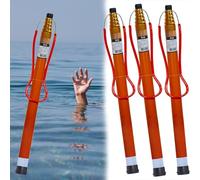 Water Safety Pole 4.5 5.5 6.5 10 M,Pool Rescue Hook For Swimming Pool/Beaches, Fiberglass For Emergency Life Saving Drowning(4pcs,L 10M/33FT)