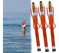 Water Safety Pole 4.5 5.5 6.5 10 M,Pool Rescue Hook For Swimming Pool/Beaches, Fiberglass For Emergency Life Saving Drowning(3pcs,L 10M/33FT)