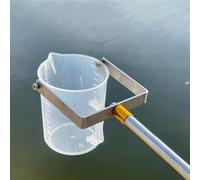 Water sample sampler Telescoping Water Sample Collection Pole Wastewater Sampler Dipper for Factory Pipeline(Plastic 1000ml,2m/6.6ft)