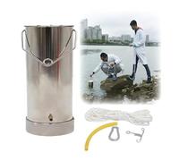 Water Sampler 0.5/1/2/3/4/5 L Thicken 304 Stainless Steel Kit River & Lake Surface Sampler Taking Water Sample Collection in The Field Reservoirs Factory Labs(2.5L-13x30cm)