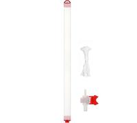 Water Sampler Kit, Sampling PE Liquid Samplers, Ultra Light Tube With Stopper Ball & Valve, For Environmental(1000 mL/33.8fl oz(1pcs))