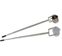 water sampler, Telescopic Water Sampler Dipper Stainless Steel Pendulum Beaker Ladle 1000 ml Sampling Pole Rod(Metallic,1.49 7m)