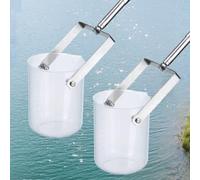 Water Sampling Pole Sampler Rod, Telescopic Rod Quality Sampler,Lightweight Plastic Sampler Cups with Eagle Beak,for Lakes/Rivers/Pools Testing(Size:1-2.5 m (3.28-8.2 ft),Color:1000 ml)